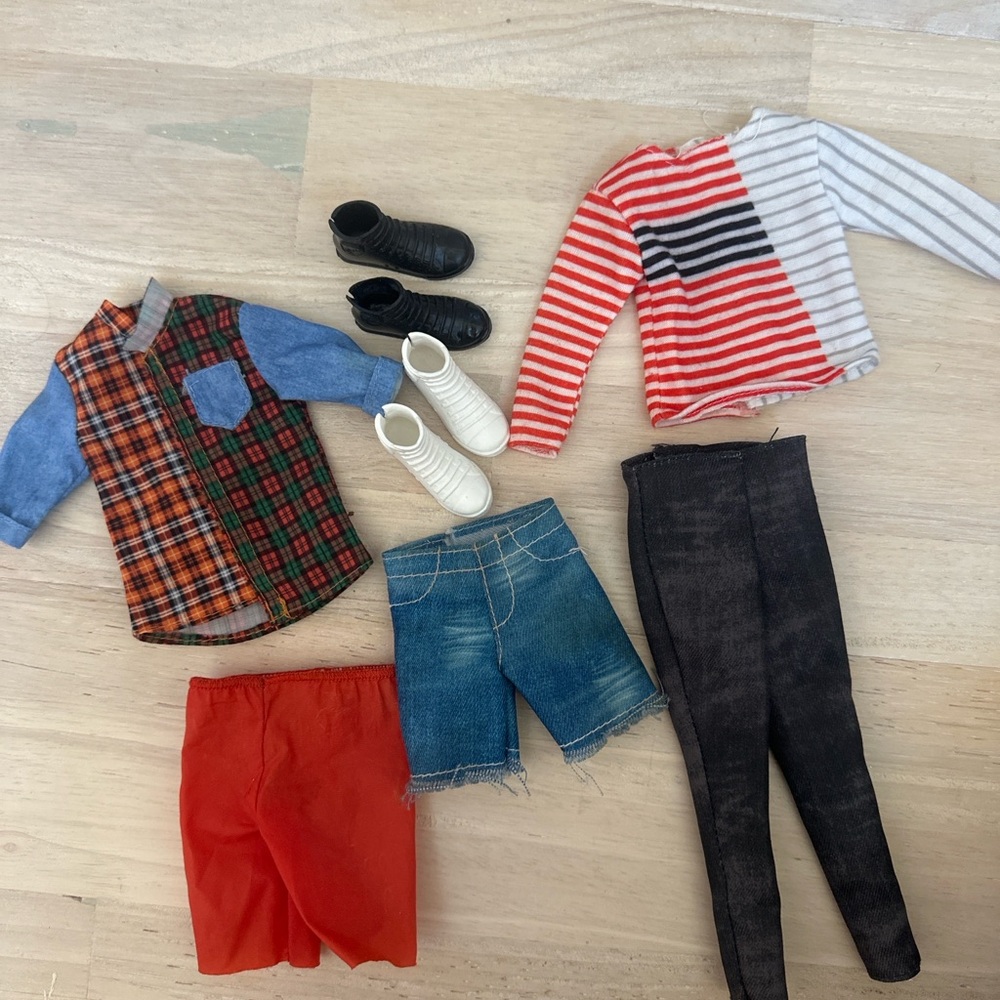 Ken Doll Clothes & Shoes Lot – Vintage & Modern – Fits Barbie Ken Fashionistas